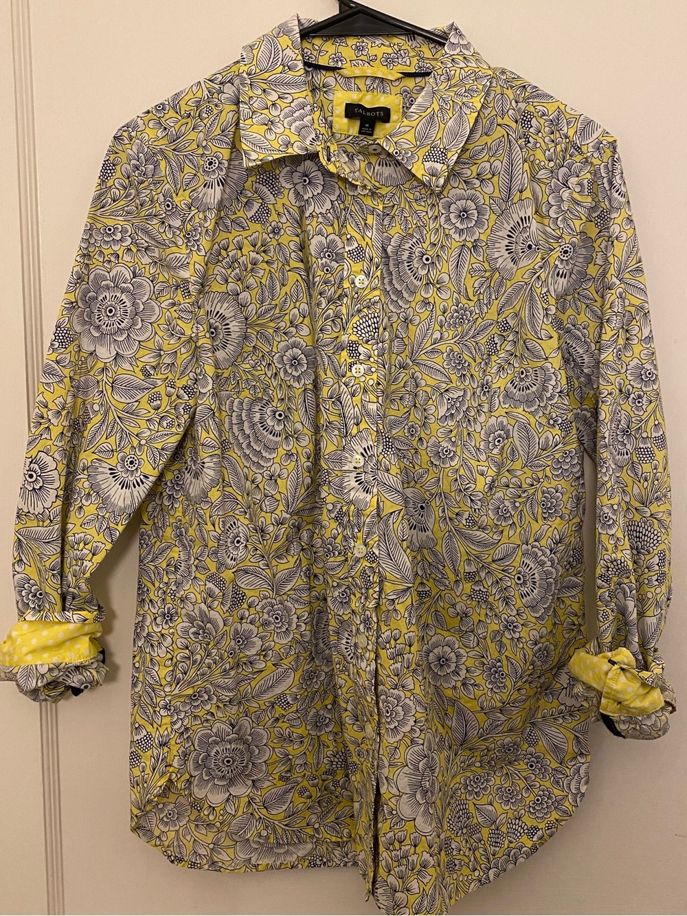 Talbots Paisley Button-Front Shirt